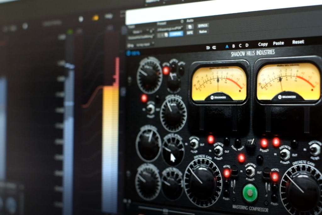 A selection of mastering plugins in use in Pro Tools